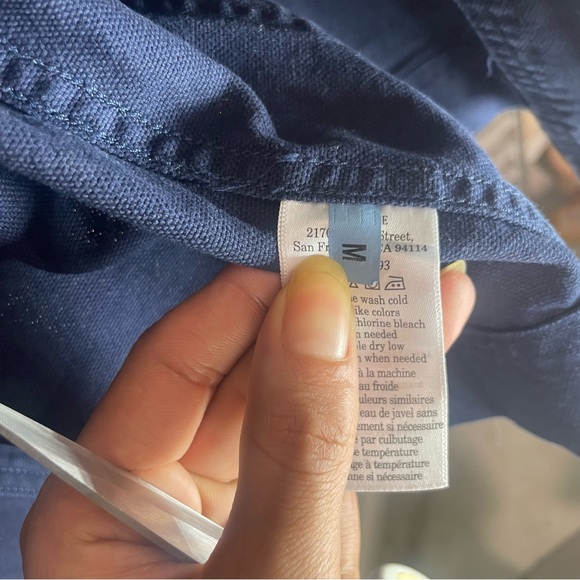 Everlane Men's navy Blue cotton Jacket - Picture 4 of 6